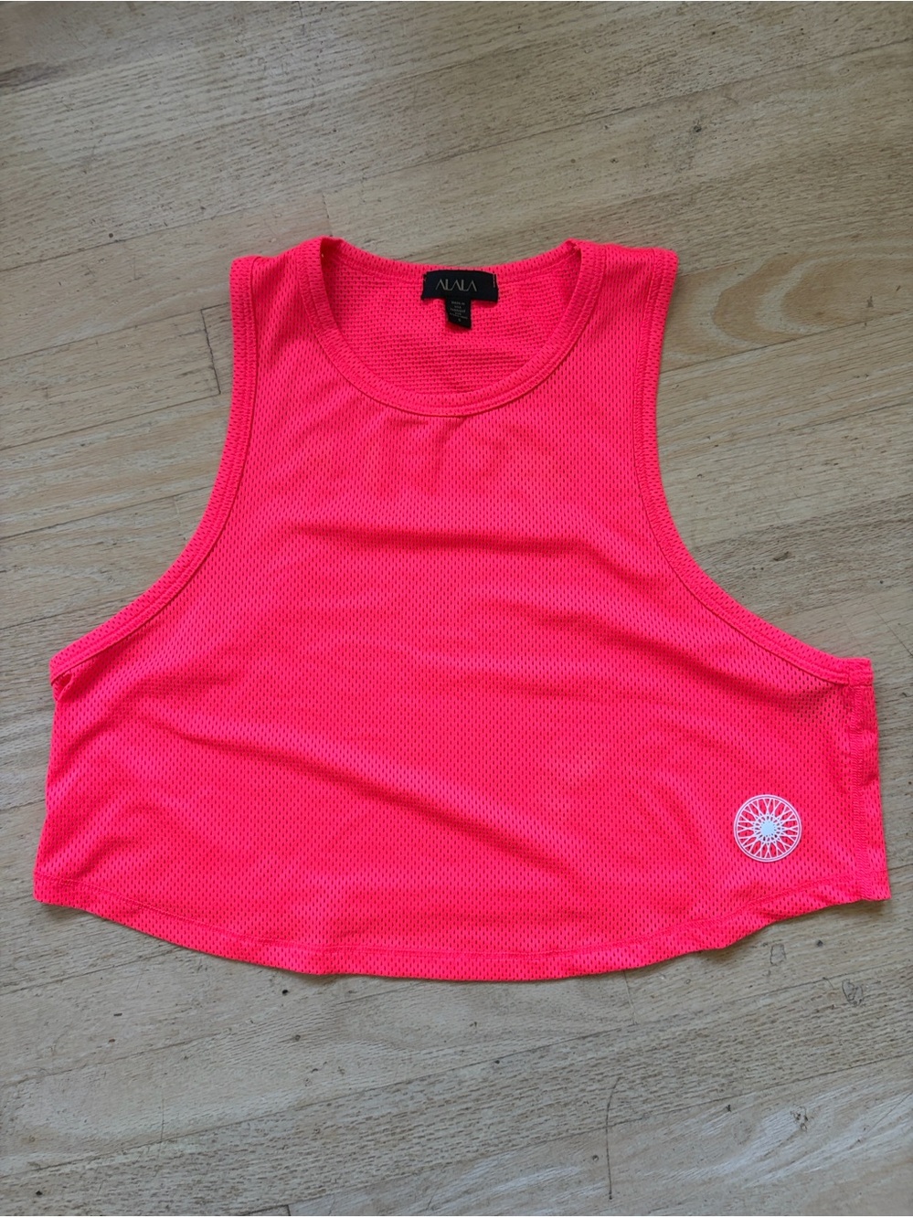Alala crop top size small red pink athleisure workout